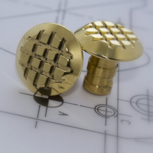 FF-BCRGTS Brass Cross Grip Tactiles Stud